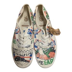 Vans Slip-On Eco Theory Positive Earth & Nature Frog Print NWT Unisex Sneaker